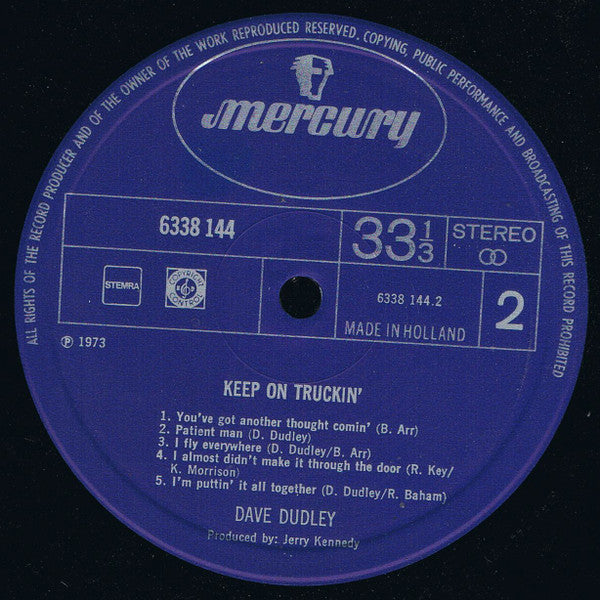 Dave Dudley : Keep On Truckin' (LP, Album)