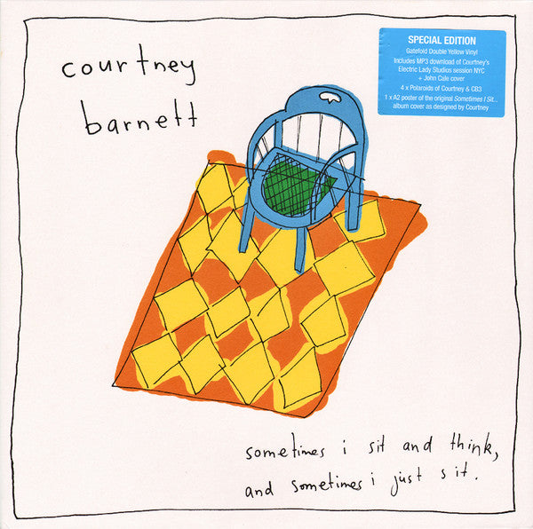 Courtney Barnett : Sometimes I Sit And Think, And Sometimes I Just Sit (2xLP, Album, S/Edition, Yel)