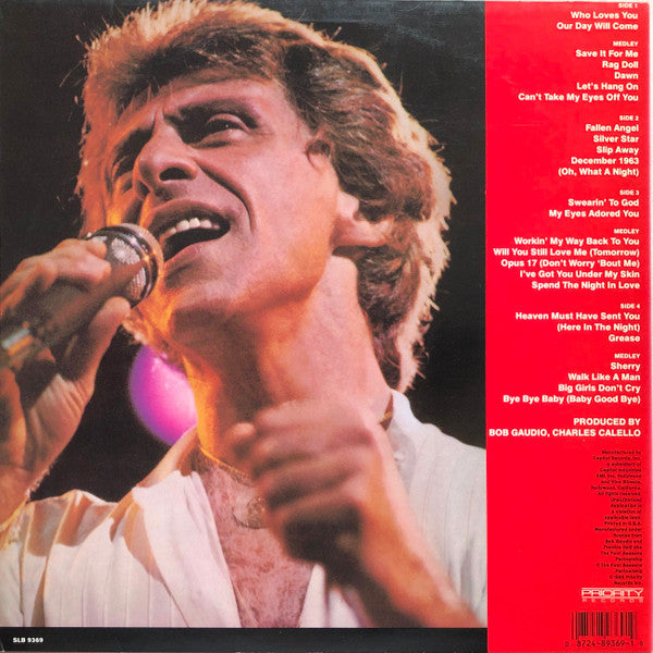 Frankie Valli & The Four Seasons : Greatest Hits Live (2xLP, Comp, RE)