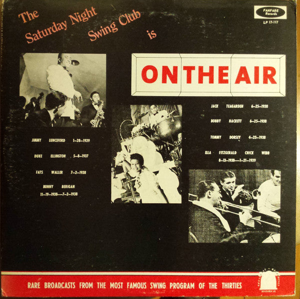 Various : The Saturday Night Swing Club Is On The Air (LP, Comp)