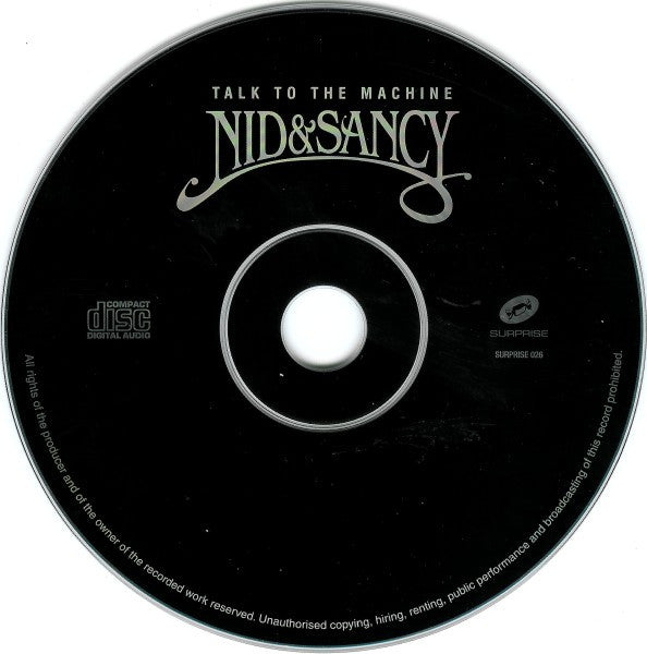 Nid & Sancy : Talk To The Machine - Extended Machines (2xCD, Album)