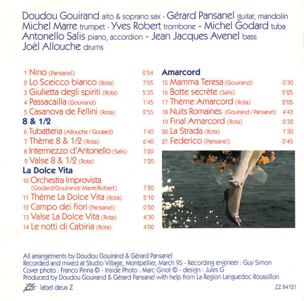 Orchestra Improvista, Doudou Gouirand / Gérard Pansanel : Nino Rota... Fellini (CD, Album)