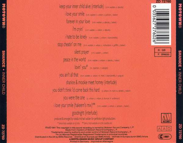Shanice : Inner Child (CD, Album)