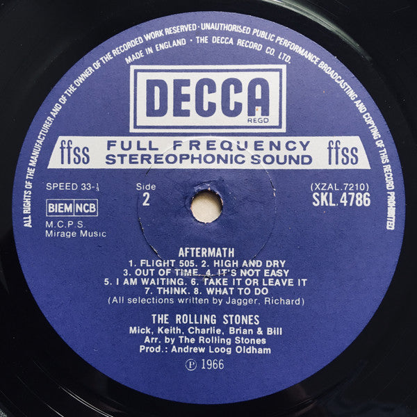 The Rolling Stones : Aftermath (LP, Album, RE)