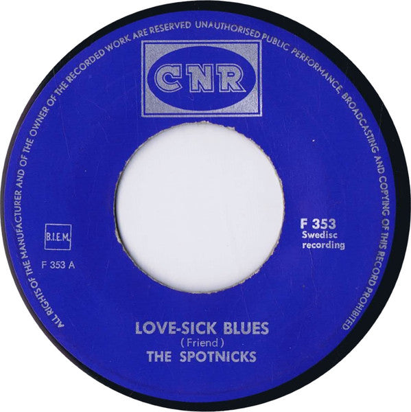 The Spotnicks : Love-Sick Blues (7", Single)