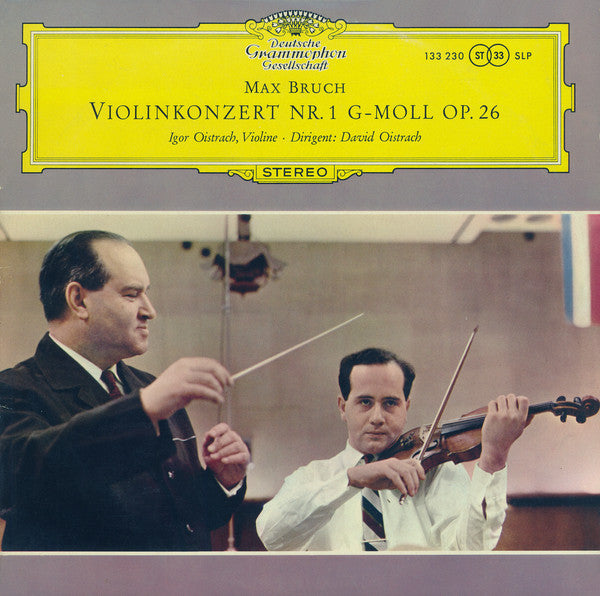 Max Bruch, Igor Oistrach ∙ David Oistrach : Violinkonzert Nr. 1 G-moll Op. 26 (10", RE)