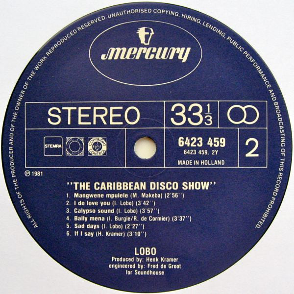 Lobo : The Caribbean Disco Show (LP, Album)