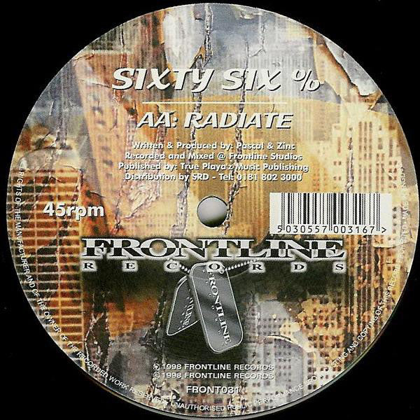 Sixty Six % : Realism / Radiate (12")