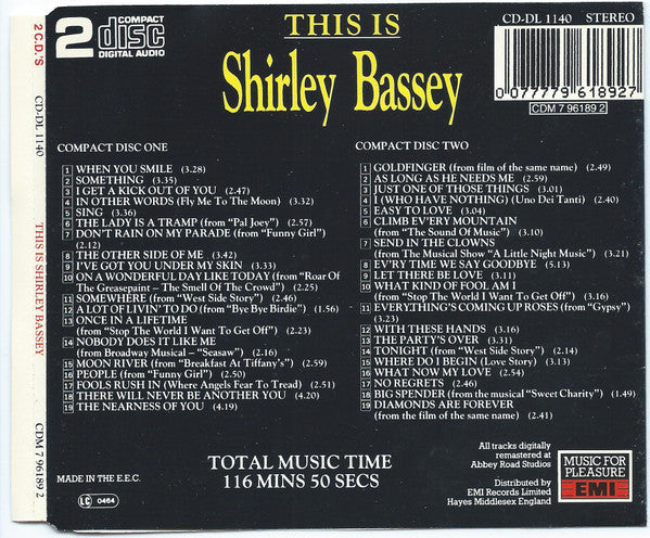 Shirley Bassey : This Is Shirley Bassey (2xCD, Comp)