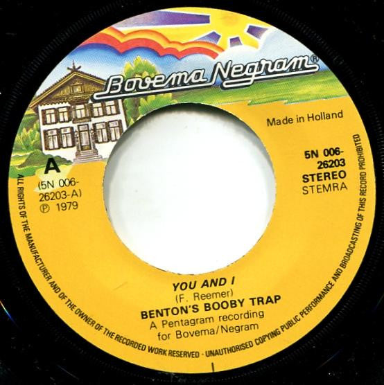 Benton's Booby Trap : You And I (7", Single)