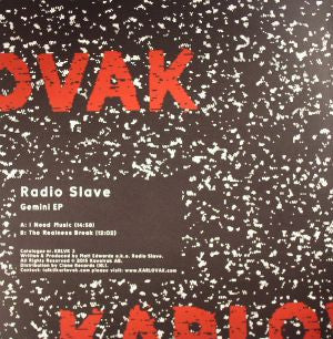 Radio Slave : Gemini Ep   (12", EP, Red)