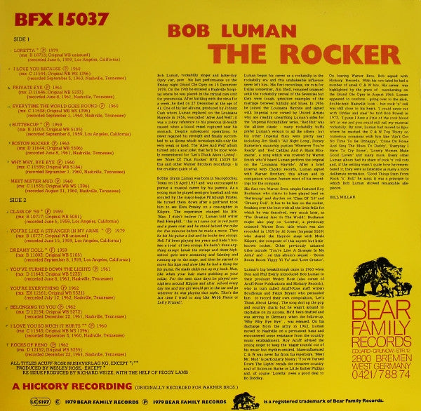 Bob Luman : The Rocker (LP, Comp)
