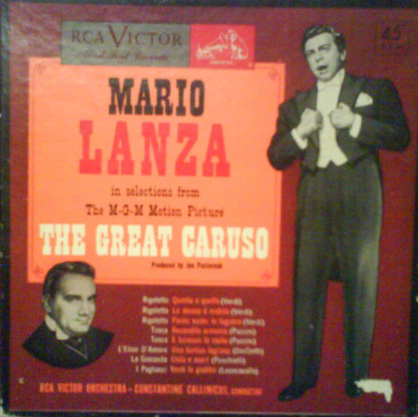 Mario Lanza : The Great Caruso (4x7", Red)