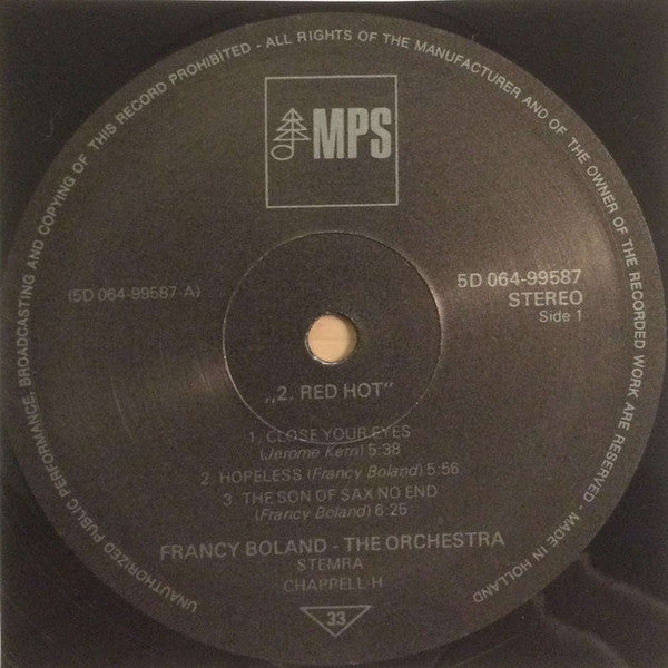 Francy Boland And Orchestra : 2. Red Hot (LP, Album)