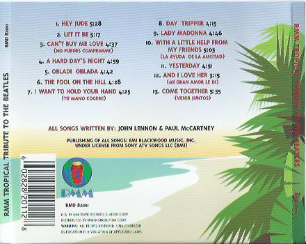 Various : Tropical Tribute To The Beatles (CD, Album)