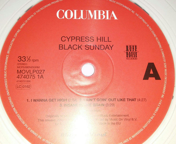 Cypress Hill : Black Sunday (2xLP, Album, Ltd, Num, RE, RP, Cle)