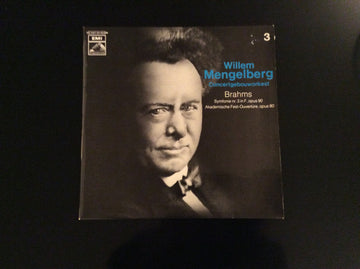 Concertgebouworkest, Willem Mengelberg, Johannes Brahms : Symfonie Nr. 3 in F, Opus 90 / Akademische Fest-Ouvertüre, opus 80. (LP, Mono)