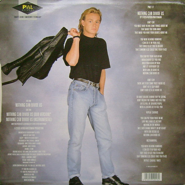 Jason Donovan : Nothing Can Divide Us (12", Single)