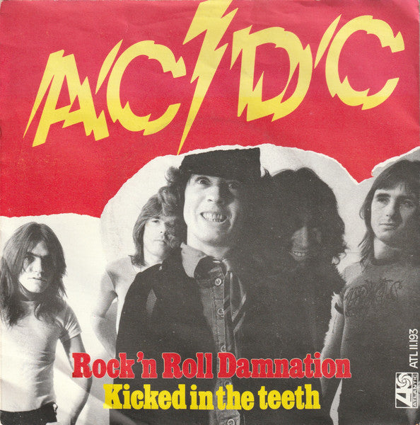 AC/DC : Rock 'N' Roll Damnation / Kicked In The Teeth (7", Single, RE)