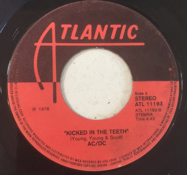 AC/DC : Rock 'N' Roll Damnation / Kicked In The Teeth (7", Single, RE)