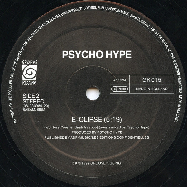 Psycho Hype : Psychedelic Circus (12")