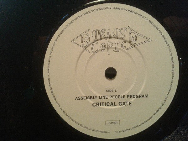 Assembly Line People Program : Critical Gate / Glass Static (Remix) (7")