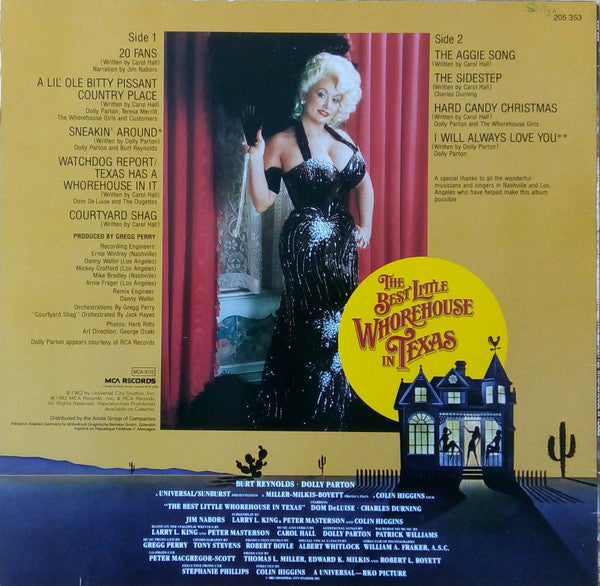 Various : The Best Little Whorehouse In Texas - Music From The Original Motion Picture Soundtrack  (LP, Comp)