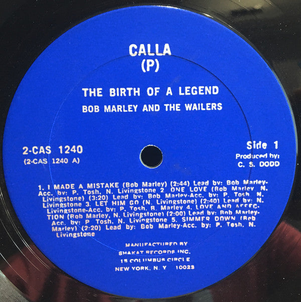 Bob Marley & The Wailers : The Birth Of A Legend (2xLP, Album, Comp, RE, Blu)