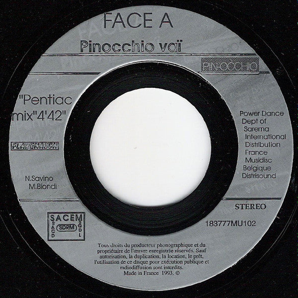 Pin-Occhio : Pinocchio Vai !! (7")
