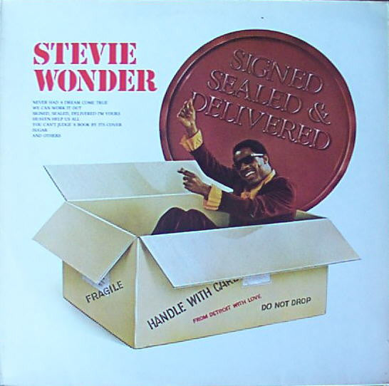 Stevie Wonder : Signed Sealed & Delivered (LP, Album, RE)