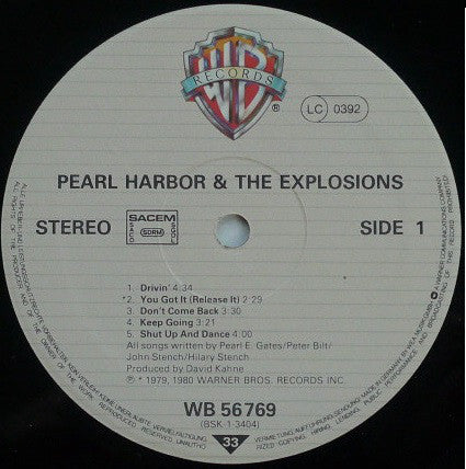 Pearl Harbor And The Explosions : Pearl Harbor And The Explosions (LP, Album)
