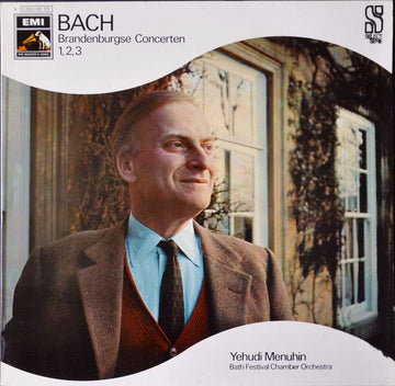 Johann Sebastian Bach, Yehudi Menuhin, Bath Festival Orchestra : Brandenburgse Conserten Nr. 1,2,3 (LP, Album)