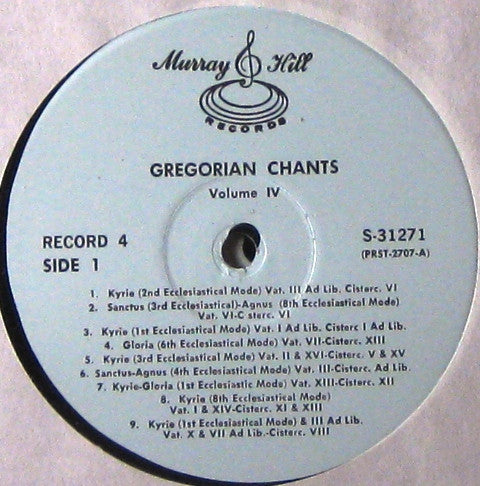 Various : A Treasury Of Gregorian Chants (4xLP, Comp + Box)