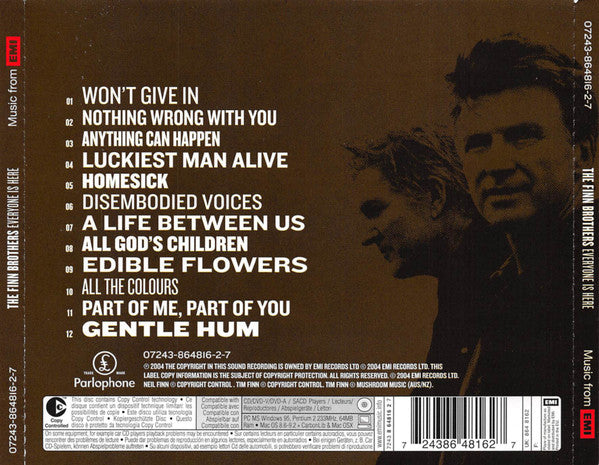 The Finn Brothers : Everyone Is Here (CD, Album, Copy Prot., Std)