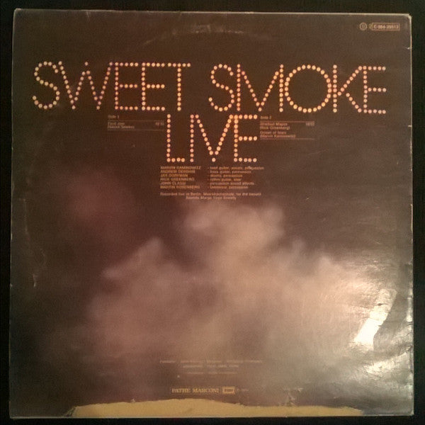 Sweet Smoke : Sweet Smoke Live (LP, Album)
