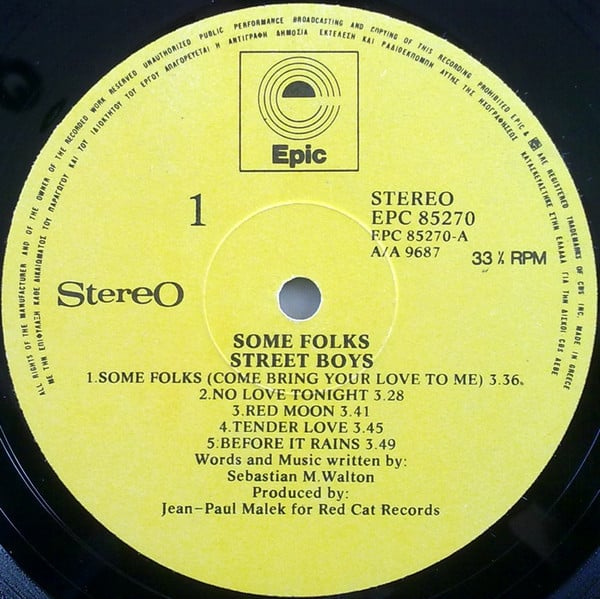 Street Boys : Some Folks (LP, Album)