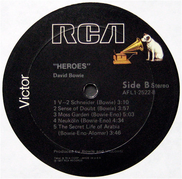 David Bowie : "Heroes" (LP, Album, Wad)