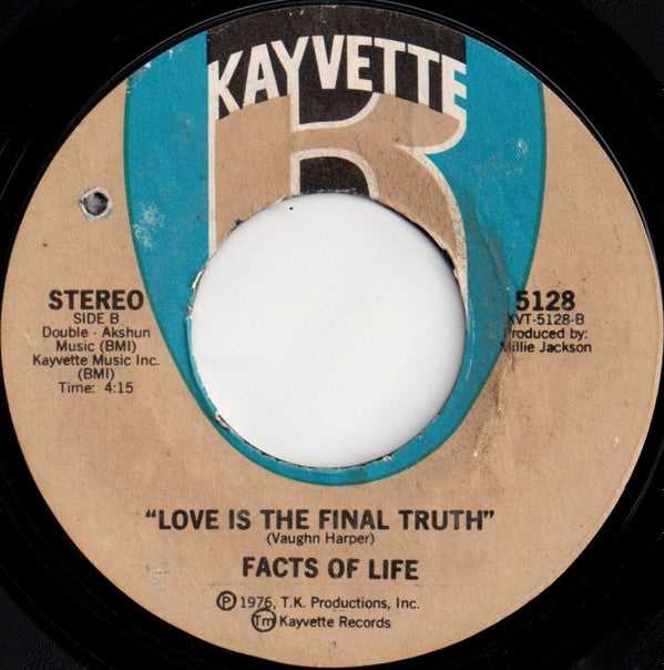 Facts Of Life : Sometimes (7", Single, Styrene, PRC)