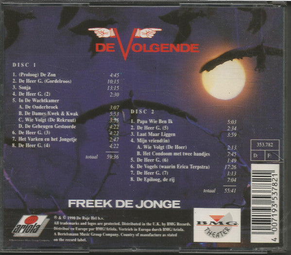 Freek de Jonge : De Volgende (2xCD, Album)