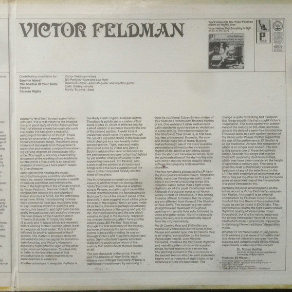 Victor Feldman : The Venezuela Joropo (LP, Album, Mono, Promo)
