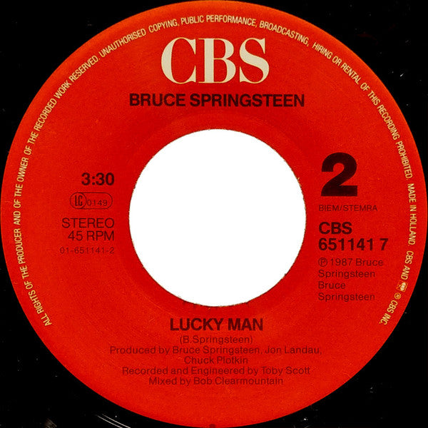 Bruce Springsteen : Brilliant Disguise (7", Single)