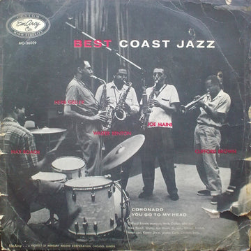 Max Roach, Herb Geller, Walter Benton, Joe Maini, Clifford Brown : Best Coast Jazz (LP, Album, Mono)