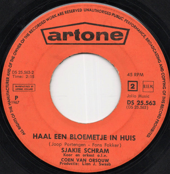 Sjakie Schram : Willem O' Duys!! (7", Single)