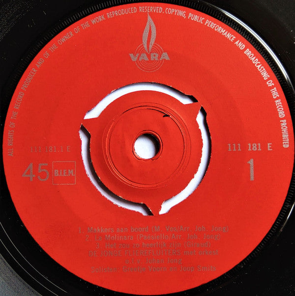 De Jonge Flierefluiters Solisten: Greetje Voorn, Joop Smits (2) : De Jonge Flierefluiters (7", EP)