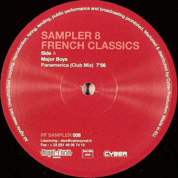 Various : Sampler 8 French Classics (12", Smplr)