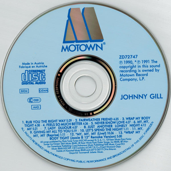 Johnny Gill : Johnny Gill (CD, Album, RE)