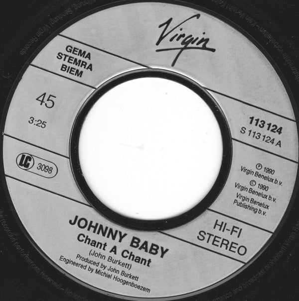 Johnny Baby : Chant A Chant (7", Single)