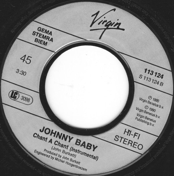 Johnny Baby : Chant A Chant (7", Single)