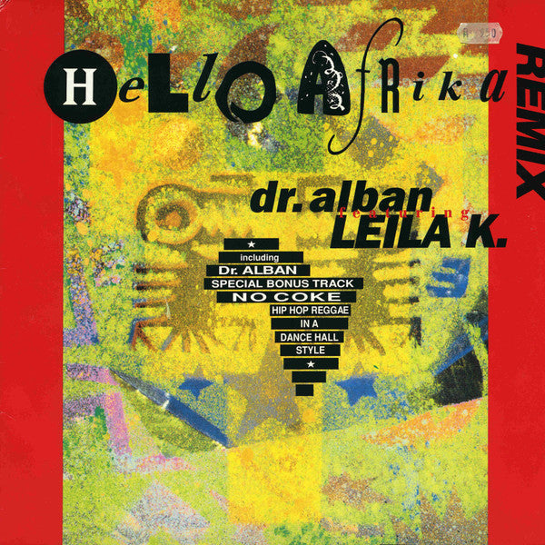 Dr. Alban Featuring Leila K.* : Hello Afrika (Remix) (12", Maxi)