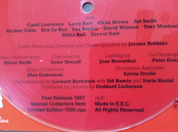 "West Side Story" Original Broadway Cast : Maria / Tonight (7", Single, Ltd, Pic, S/Edition)